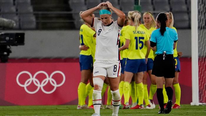 Julie Ertz and the USWNT lose to Sweden in the Olympics